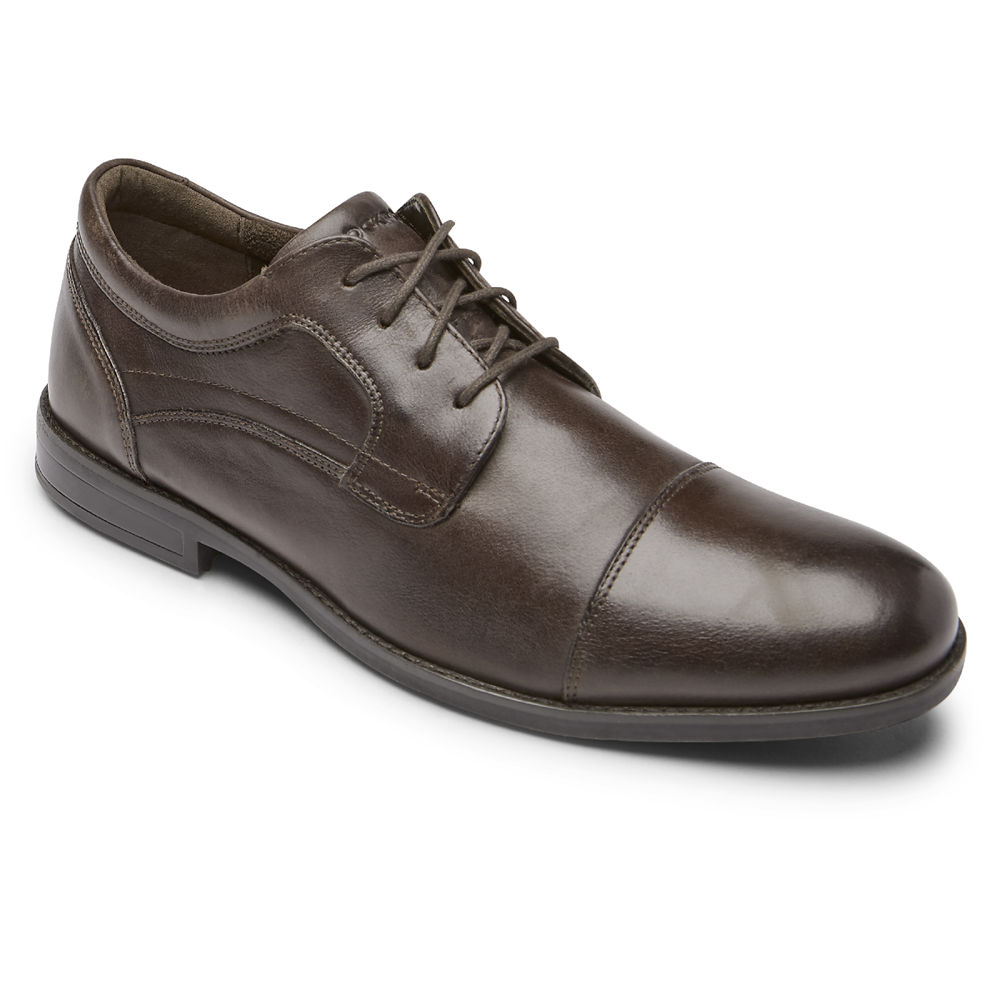 Rockport Mens Mykel Cap Toe - Oxfords Brown - FJA901257